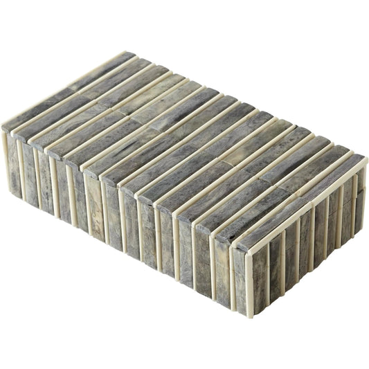 Bone Box by Global Views. Made from mdf, bone in a coastal style.