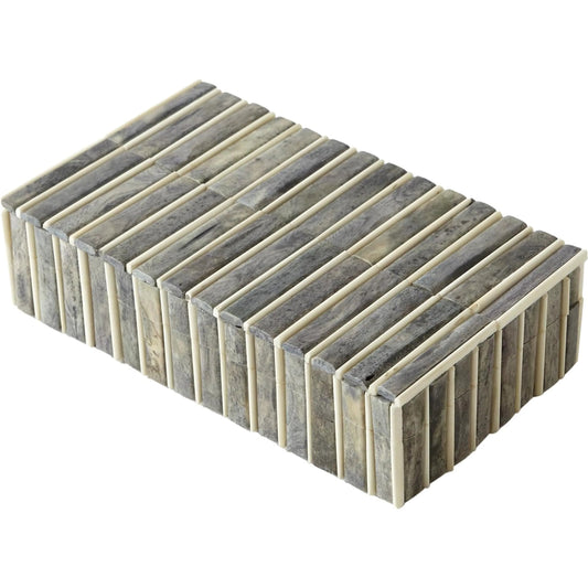 Bone Box by Global Views. Made from mdf, bone in a coastal style.