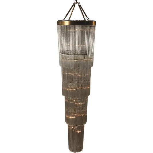 Rain Chandelier by Global Views in brass, gold. Made from unique in a eclectic & global style.