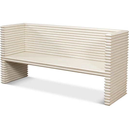 Stacked Bench by Sarreid Ltd.. Made from reclaimed pine in a modern style.