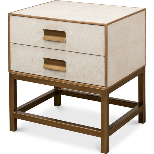 Gideon Shagreen Side Table by Sarreid Ltd.. Made from unique in a transitional style.
