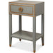 Gabriella Shagreen Nightstand by Sarreid Ltd.. Made from iron, leather in a modern style.