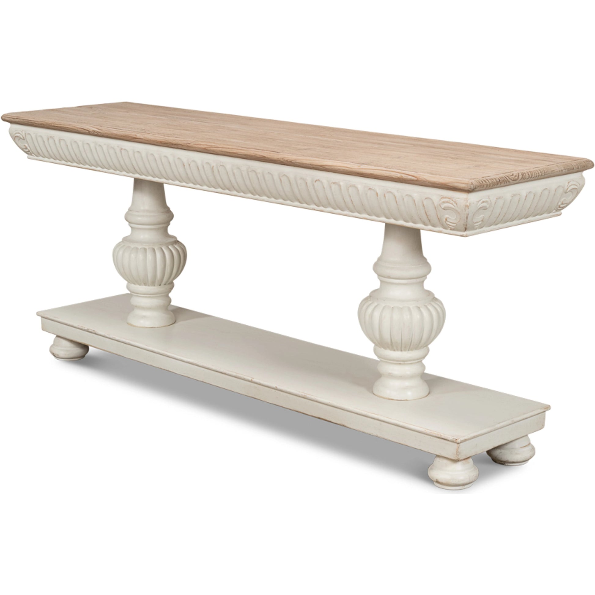 Hugo Console by Sarreid Ltd.. Made from pine in a traditional style.