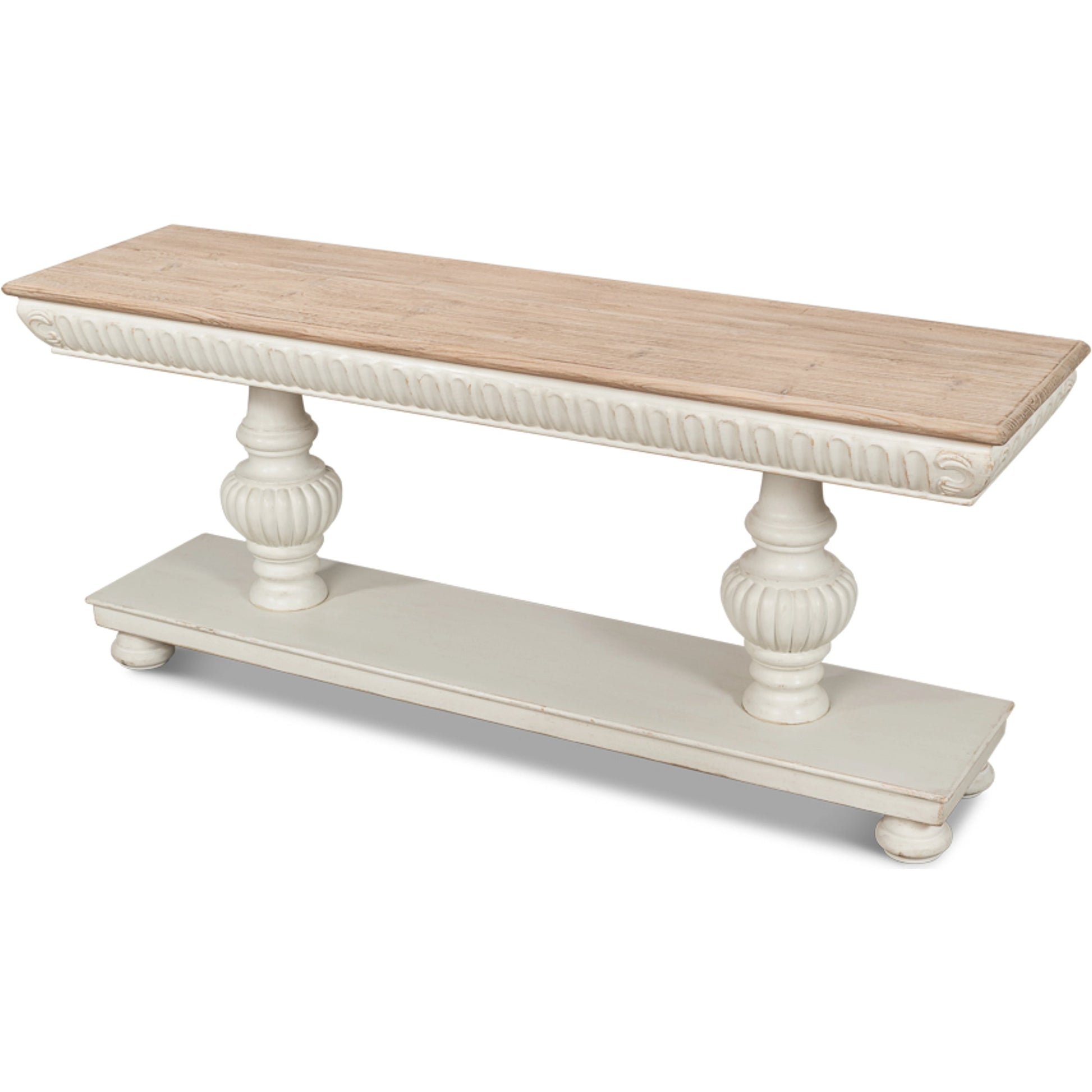 Hugo Console by Sarreid Ltd.. Made from pine in a traditional style.