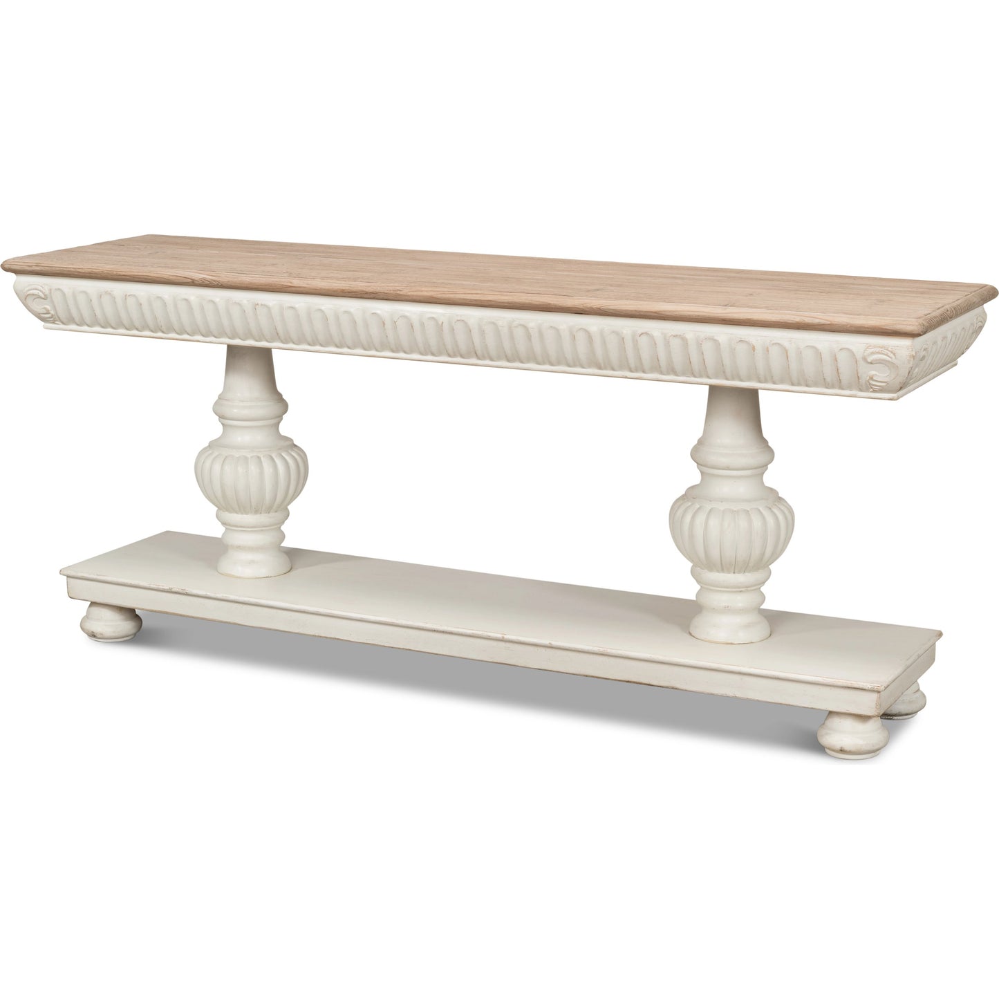 005 SI-1998431 | Additional Silo | Hugo Console by Sarreid Ltd.. Made from pine in a traditional style.