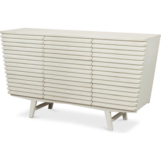 Ribbed 9 Drawer Commode by Sarreid Ltd.. Made from pine in a modern style.