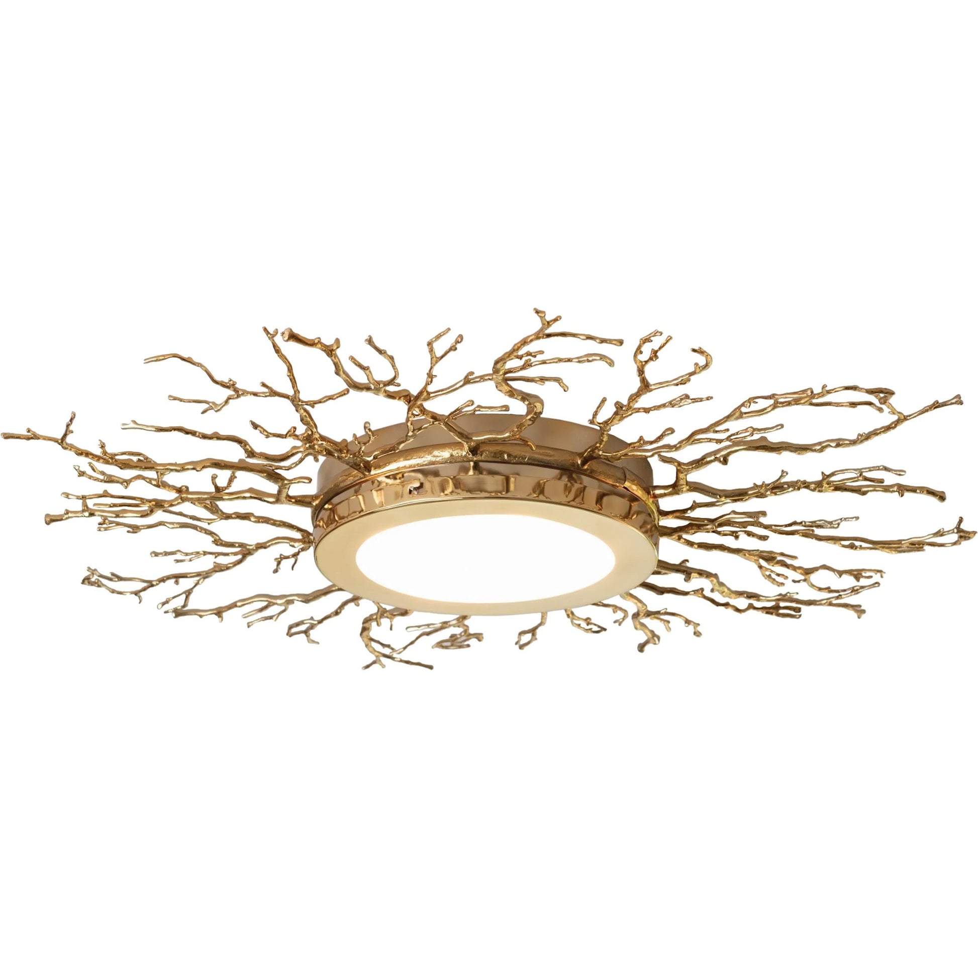 Twig Ceiling Fixture by Global Views. Made from brass in a modern style.