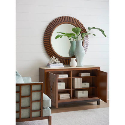 Jakarta Chest With Stone Top by Tommy Bahama Home in bali. Made from hickory, stone, fabric in a unique style.