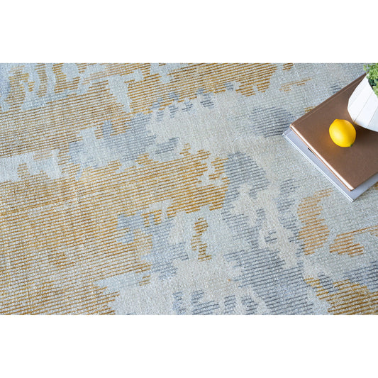 Mineral 5361 Rug by Exquisite Rugs in silver, gold. Made from wool, bamboo silk in a unique style.
