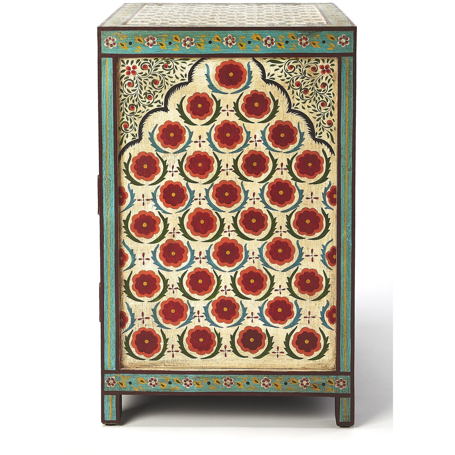 006 S-346345 | Additional Silo | Perna Hand Painted Chest by Butler Specialty Company in multi-color and artifacts. Made from merranti wood solids, mdf, hand painted design in a cottage & farmhouse style.