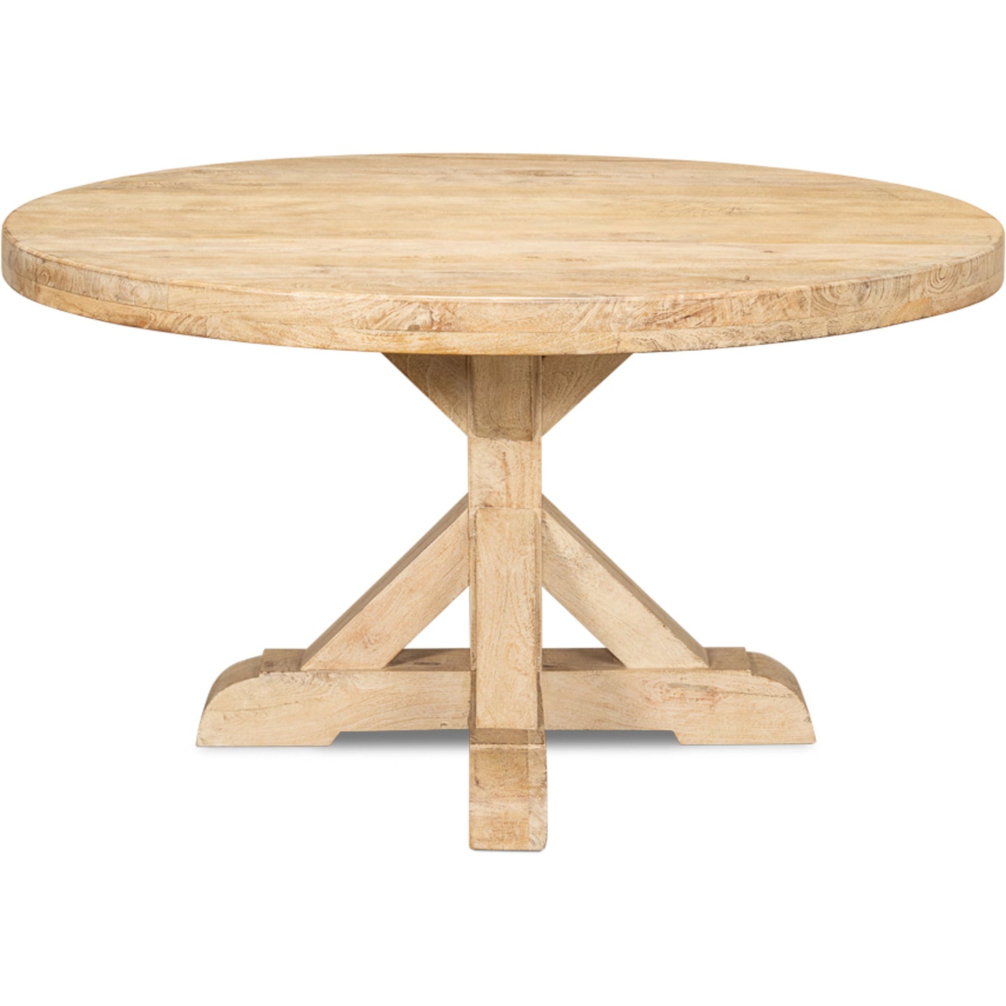 002 SI-1998496 | Additional Silo | Oleski Round Dining Table by Sarreid Ltd. in sienna. Made from mango wood in a modern style.