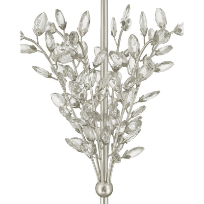 Forget-Me-Not Floor Lamp by Currey and Company. Made from crystal, metal in a modern style.