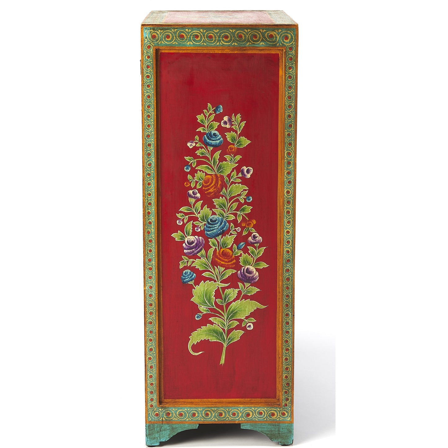 006 S-346413 | Additional Silo | Zara Hand Painted Chest by Butler Specialty Company in multi-color and artifacts. Made from merranti wood solids, mdf, hand painted design in a cottage & farmhouse style.