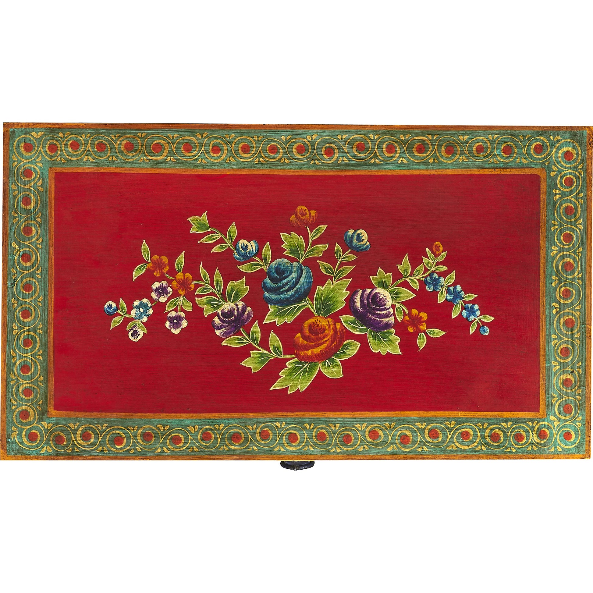 Zara Hand Painted Chest by Butler Specialty Company in multi-color and artifacts. Made from merranti wood solids, mdf, hand painted design in a cottage & farmhouse style.
