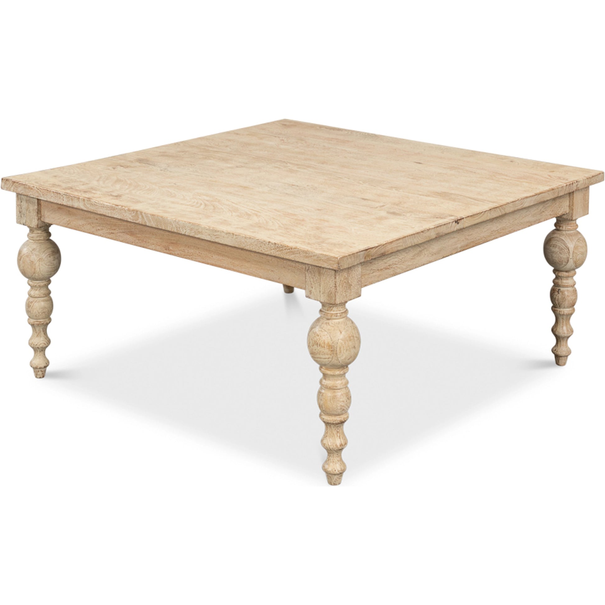 Jocelyn Coffee Table by Sarreid Ltd. in sienna. Made from mango wood in a traditional style.