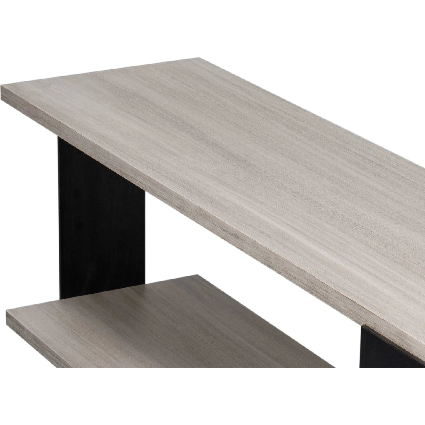 006 SI-2372478 | Closeup | Covet Console by Sarreid Ltd. in white. Made from tanganika wood in a transitional style.