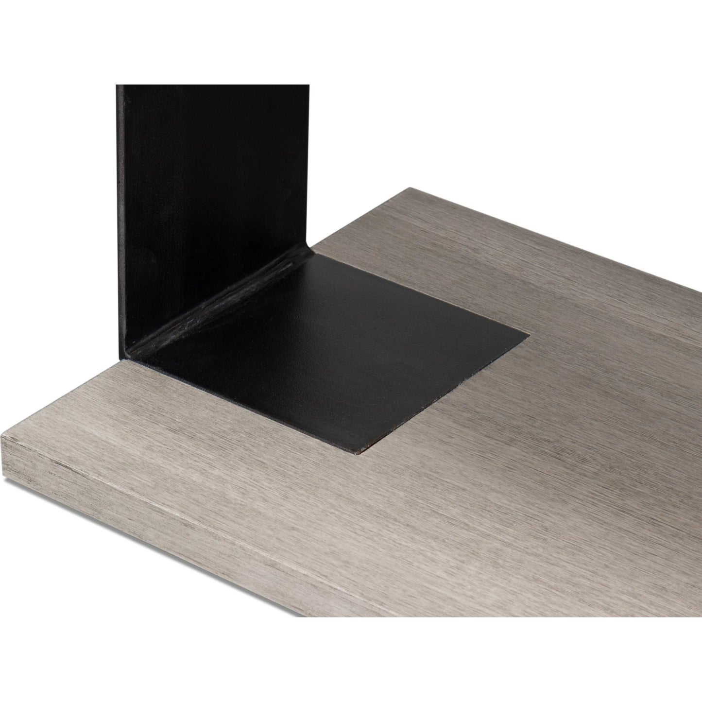 009 SI-2372478 | Closeup | Covet Console by Sarreid Ltd. in white. Made from tanganika wood in a transitional style.