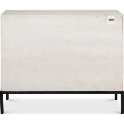 Covet Door Chest by Sarreid Ltd. in white. Made from tanganika wood in a transitional style.