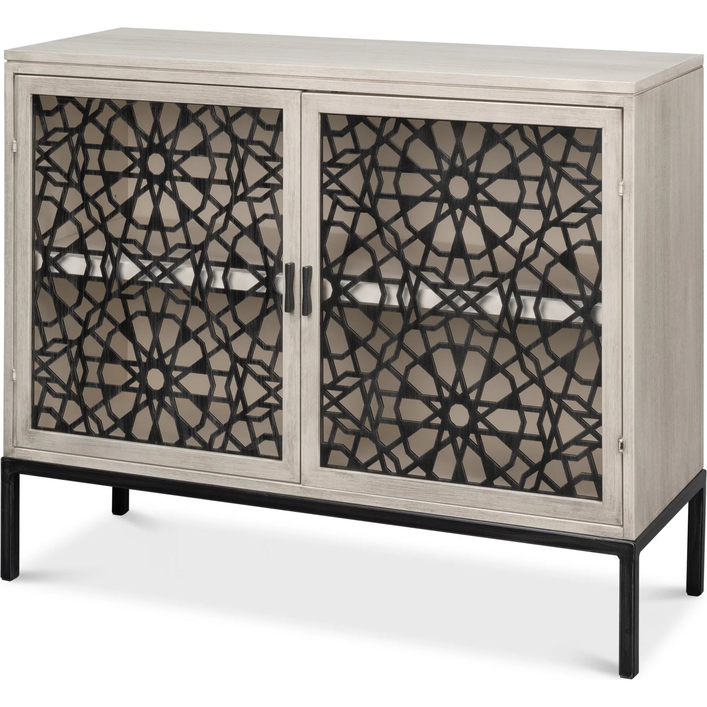001 SI-2372479 | Primary Silo | Covet Door Chest by Sarreid Ltd. in white. Made from tanganika wood in a transitional style.