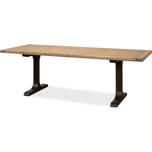 Decan Dining Table by Sarreid Ltd.. Made from reclaimed pine in a modern style.