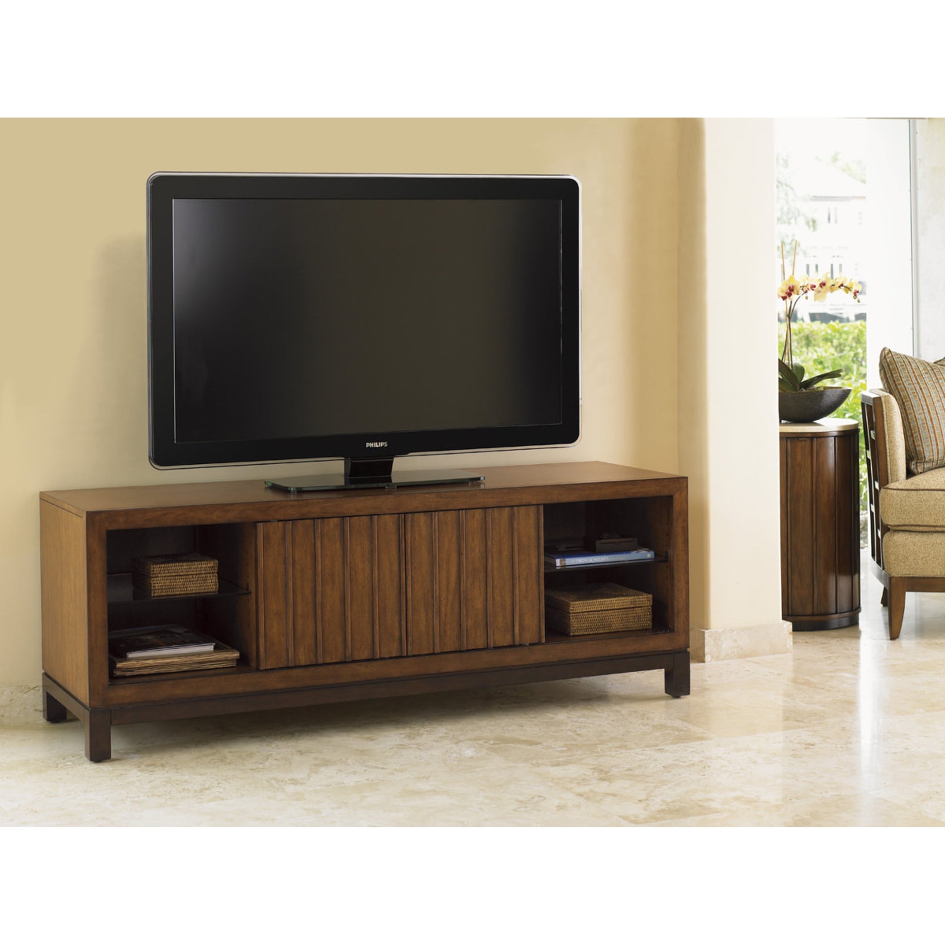 Intrepid Media Console by Tommy Bahama Home. Made from unique in a unique style.