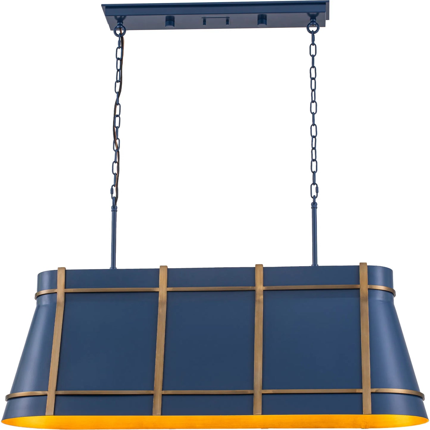 000 SI-2536924 | Primary Silo | Brasserie 4 Light Linear by Varaluz in blue. Made from steel in a unique style.