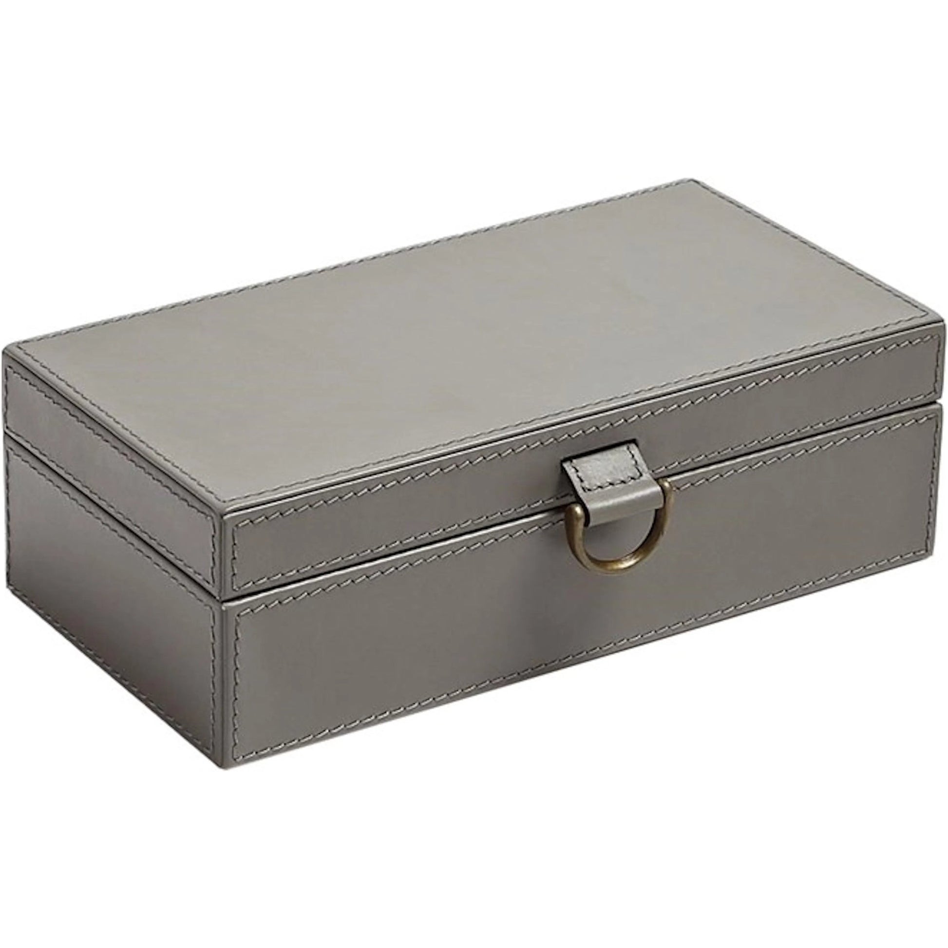 Marbled Leather D Ring Box by Global Views. Made from unique in a transitional style.