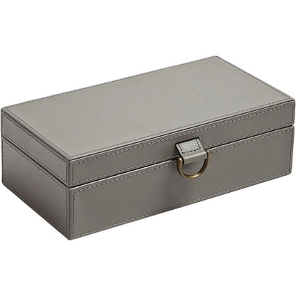 Marbled Leather D Ring Box by Global Views. Made from unique in a transitional style.