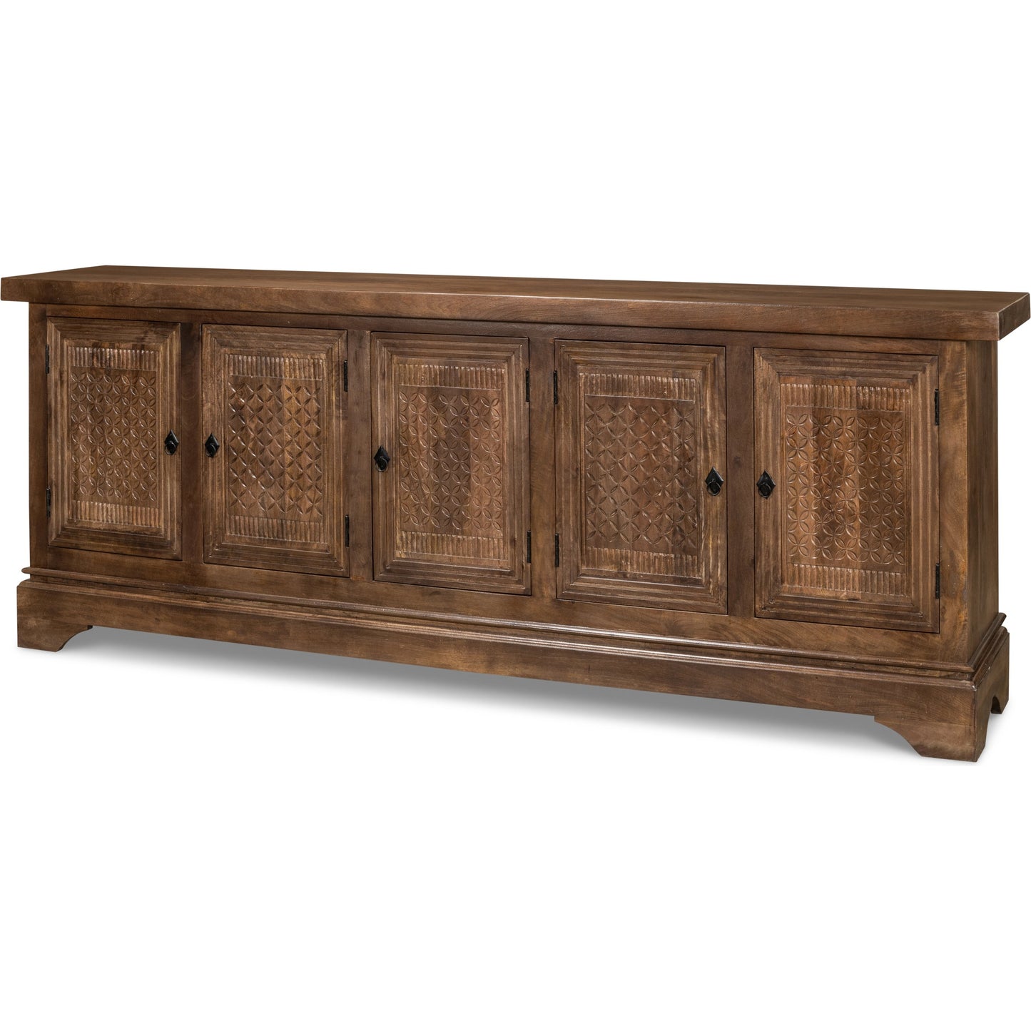 001 SI-1998551 | Primary Silo | Gentry Sideboard by Sarreid Ltd. in walnut. Made from mango wood in a traditional style.
