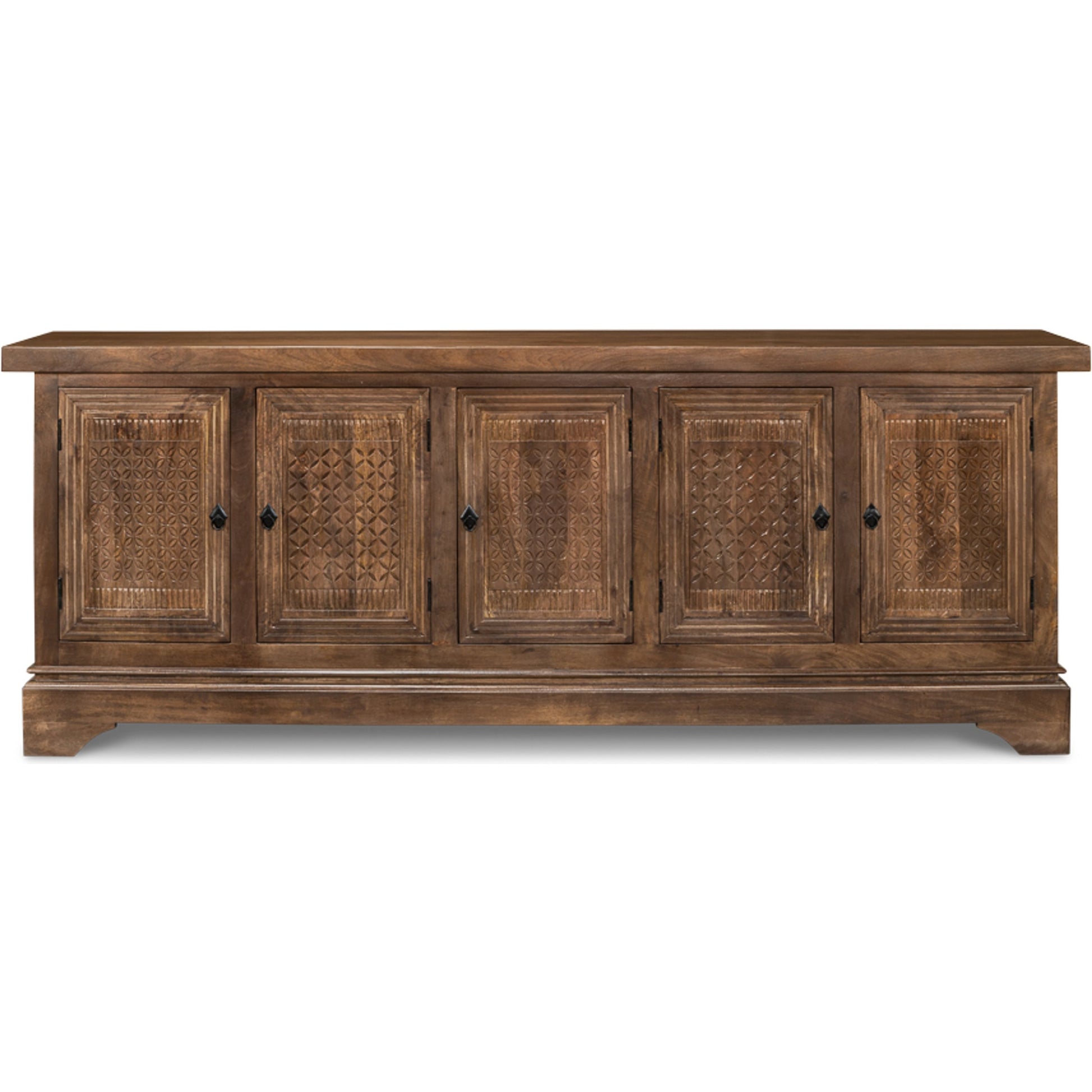 Gentry Sideboard by Sarreid Ltd. in walnut. Made from mango wood in a traditional style.