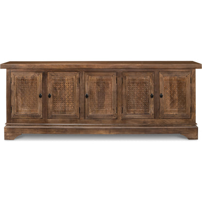 Gentry Sideboard by Sarreid Ltd. in walnut. Made from mango wood in a traditional style.
