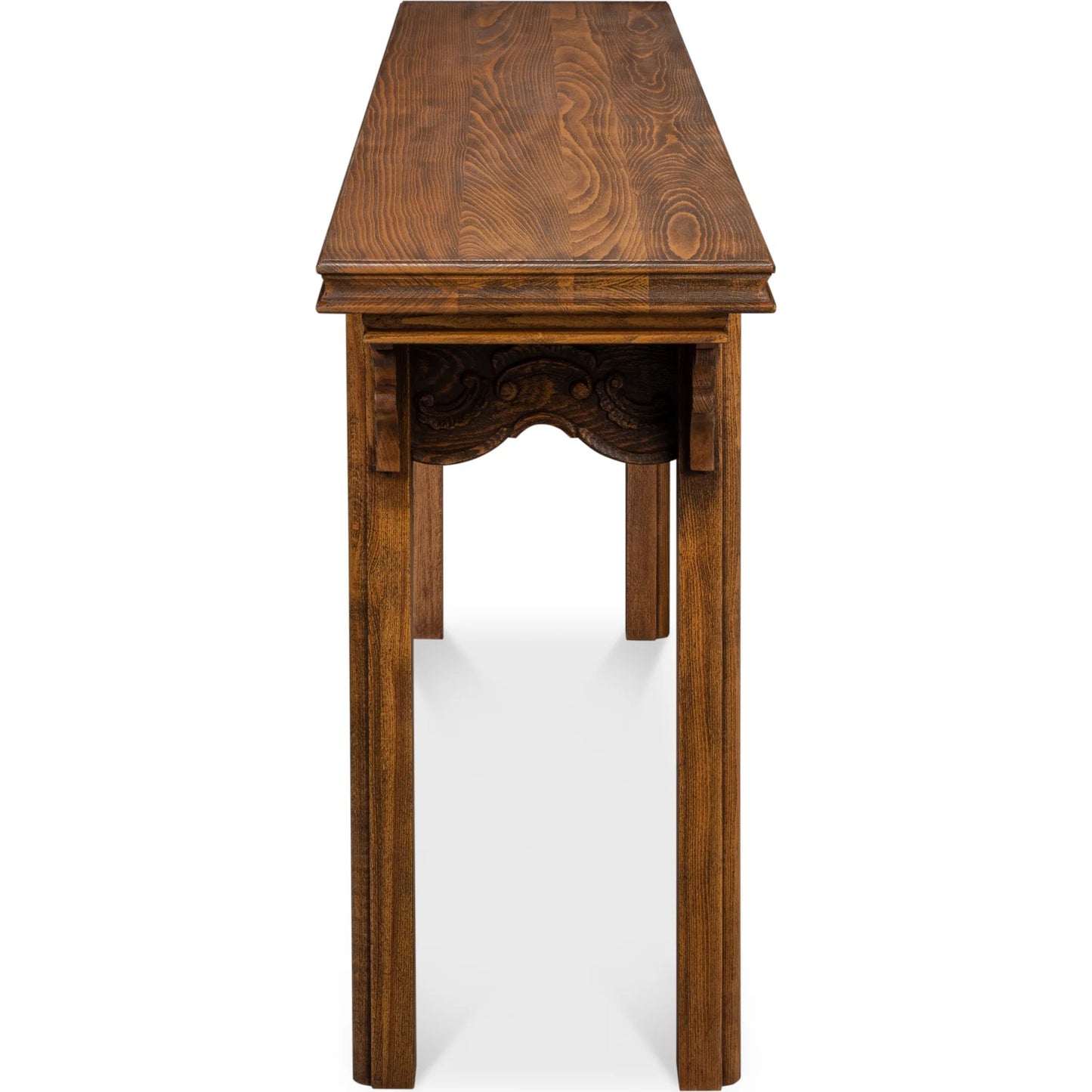 002 SI-2372503 | Additional Silo | Equestrian Console Table by Sarreid Ltd. in brown husk. Made from beechwood in a traditional style.
