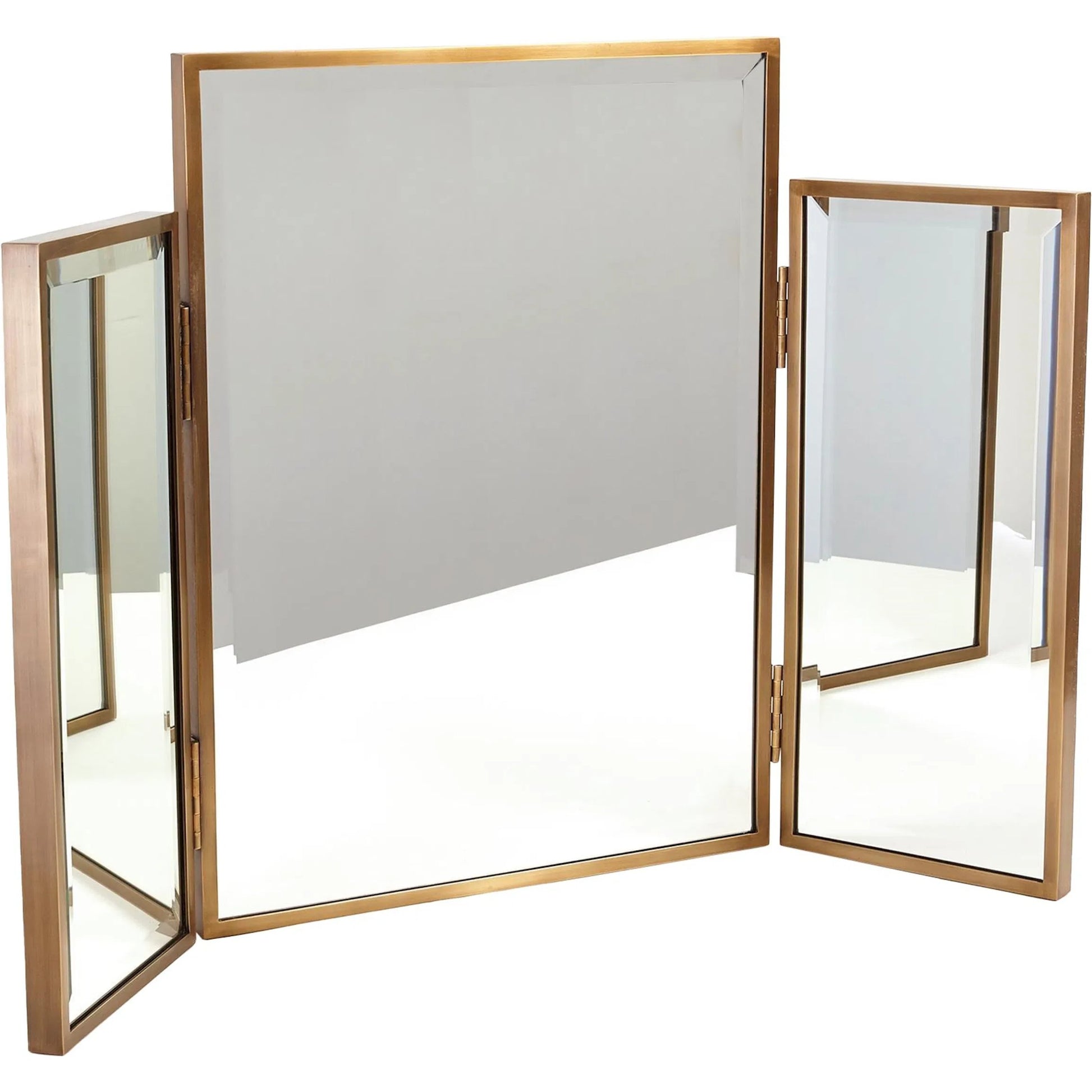 Tri Fold Vanity Mirror by Global Views. Made from unique in a transitional style.