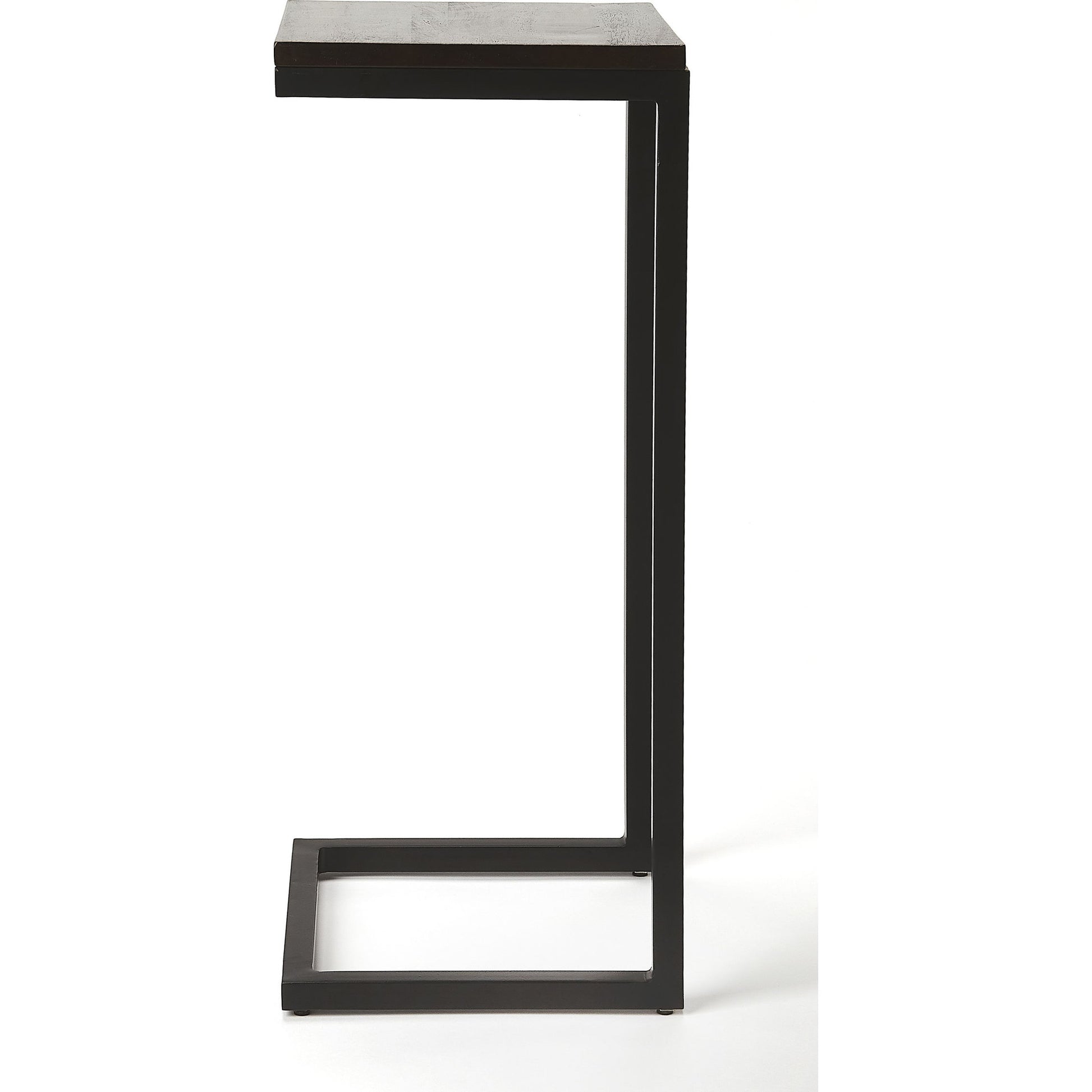 Kilmer Accent Table by Butler Specialty Company in dark brown and coffee. Made from mango wood, iron in a modern style.