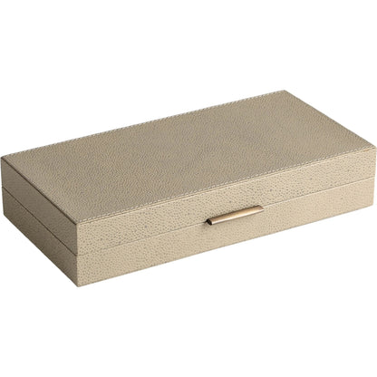 Alpen Box by Global Views. Made from mdf, leather, polyester suede in a transitional style.