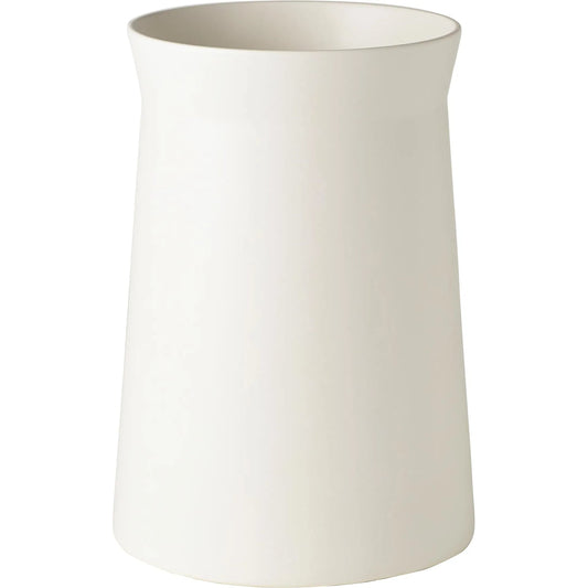 Soft Curve Vase by Global Views in white. Made from ceramic in a modern style.