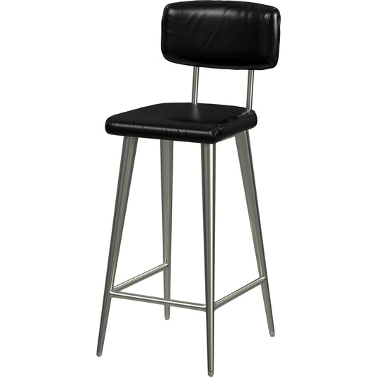 Saddle Leather Rectangular 26" Counter Stool by Butler Specialty Company. Made from iron, leather, plywood, tris free fr foam in a modern style.