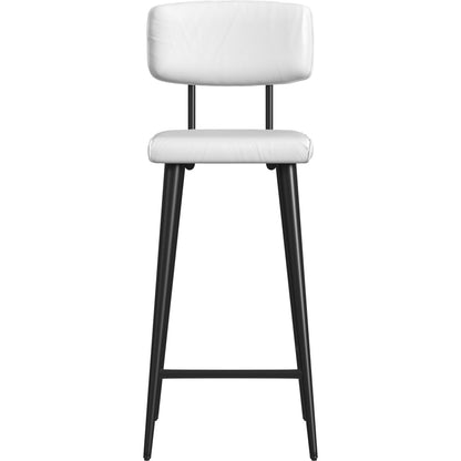Saddle Leather Rectangular 26" Counter Stool by Butler Specialty Company. Made from iron, leather, plywood, tris free fr foam in a modern style.