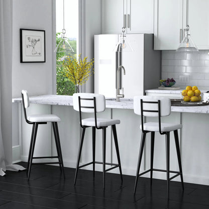 Saddle Leather Rectangular 26" Counter Stool by Butler Specialty Company. Made from iron, leather, plywood, tris free fr foam in a modern style.