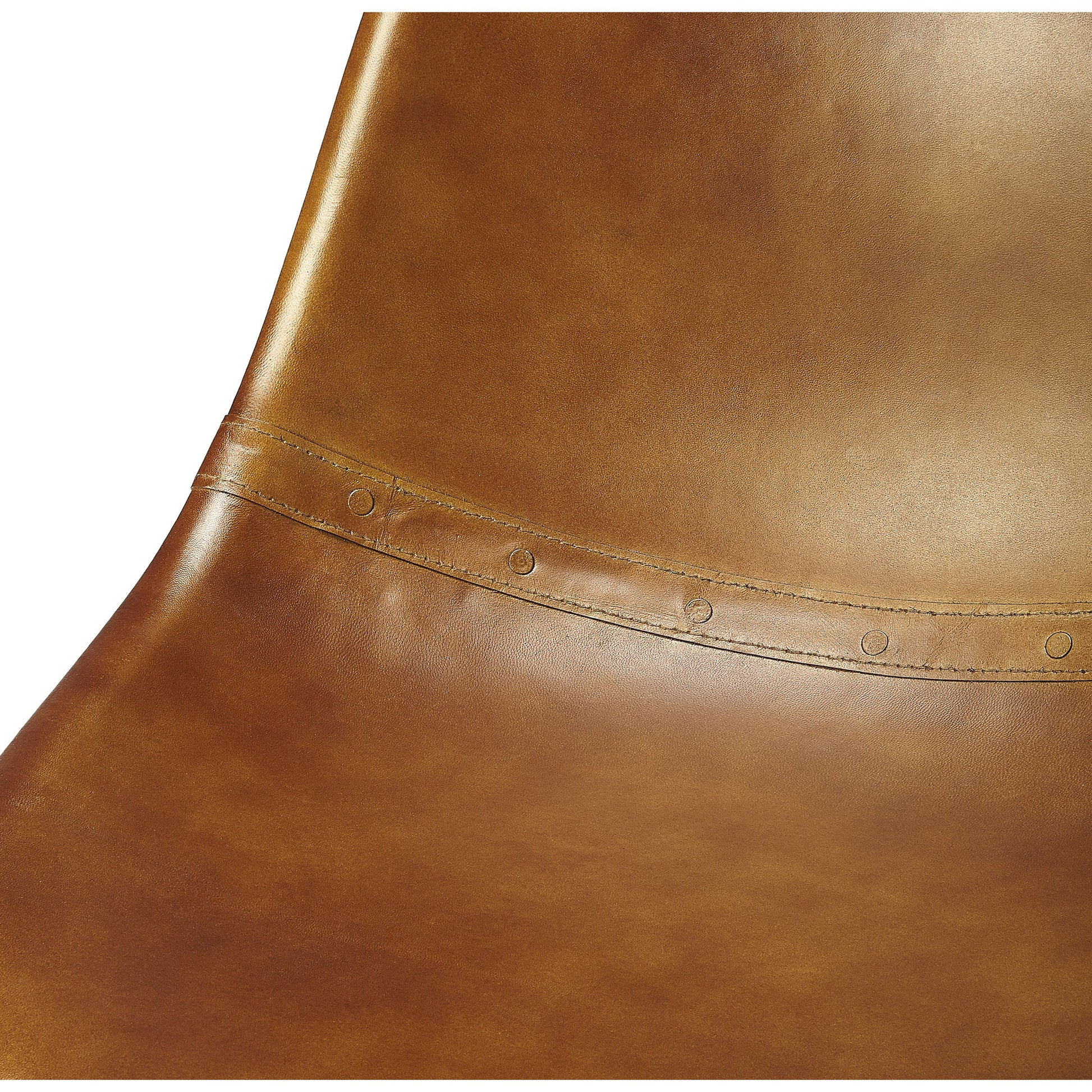 Orson Side Chair by Butler Specialty Company in medium brown and brown leather. Made from mango wood, iron, leather in a modern style.