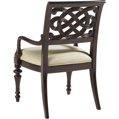 Molokai Arm Chair by Tommy Bahama Home in golden bamboo. Made from unique in a cottage & farmhouse style.
