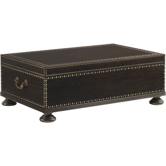 Sunset Cay Cocktail Table by Tommy Bahama Home in mahogany. Made from unique in a transitional style.