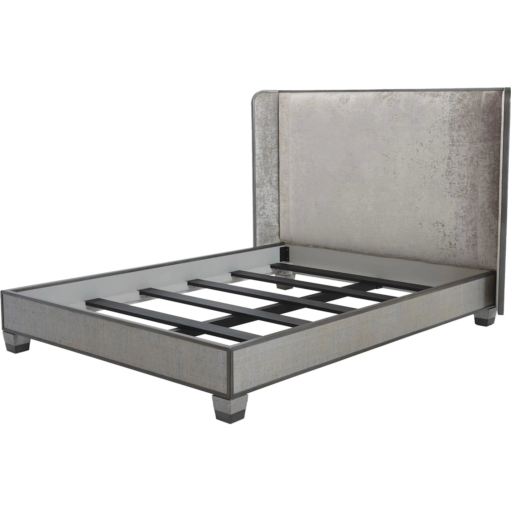 Argento Bed by Global Views in pewter. Made from unique in a transitional style.