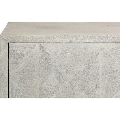Bricka Three Door Sideboard by Sarreid Ltd. in grey. Made from mango wood in a transitional style.