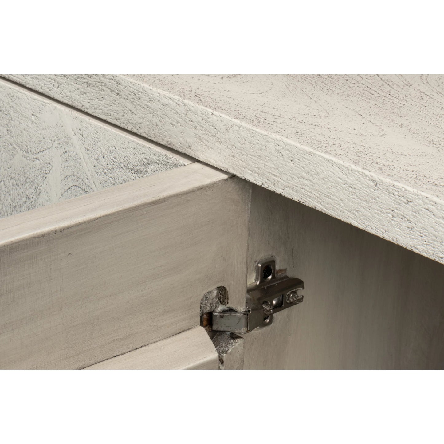 009 SI-2372461 | Closeup | Bricka Three Door Sideboard by Sarreid Ltd. in grey. Made from mango wood in a transitional style.