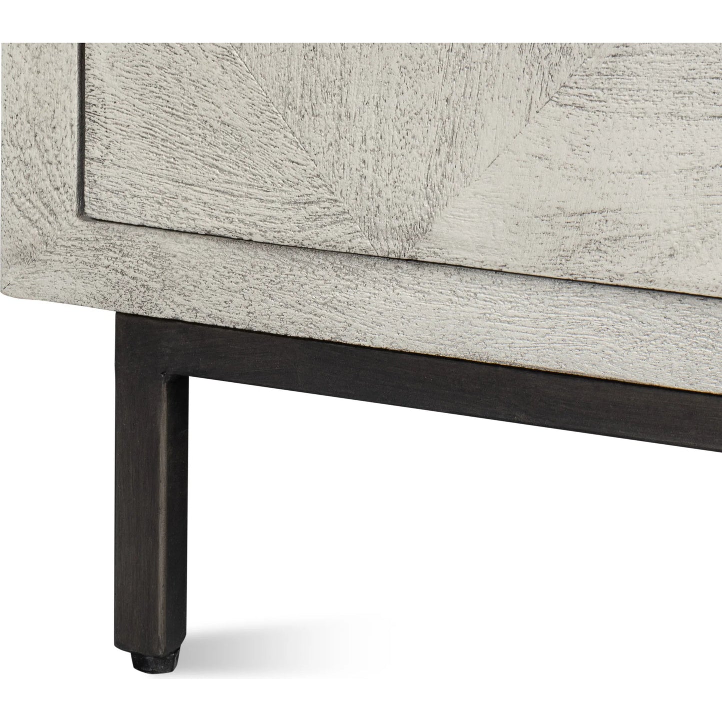 010 SI-2372461 | Closeup | Bricka Three Door Sideboard by Sarreid Ltd. in grey. Made from mango wood in a transitional style.