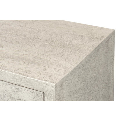 Bricka Three Door Sideboard by Sarreid Ltd. in grey. Made from mango wood in a transitional style.