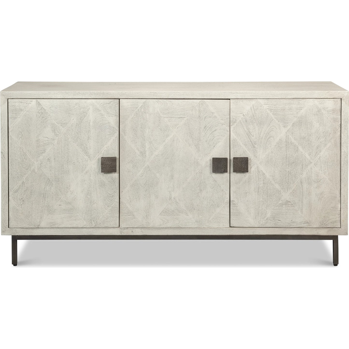 005 SI-2372461 | Additional Silo | Bricka Three Door Sideboard by Sarreid Ltd. in grey. Made from mango wood in a transitional style.