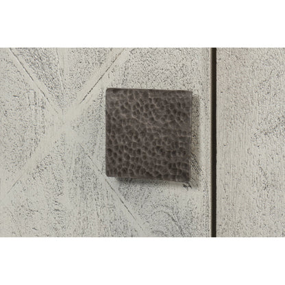 Bricka Three Door Sideboard by Sarreid Ltd. in grey. Made from mango wood in a transitional style.