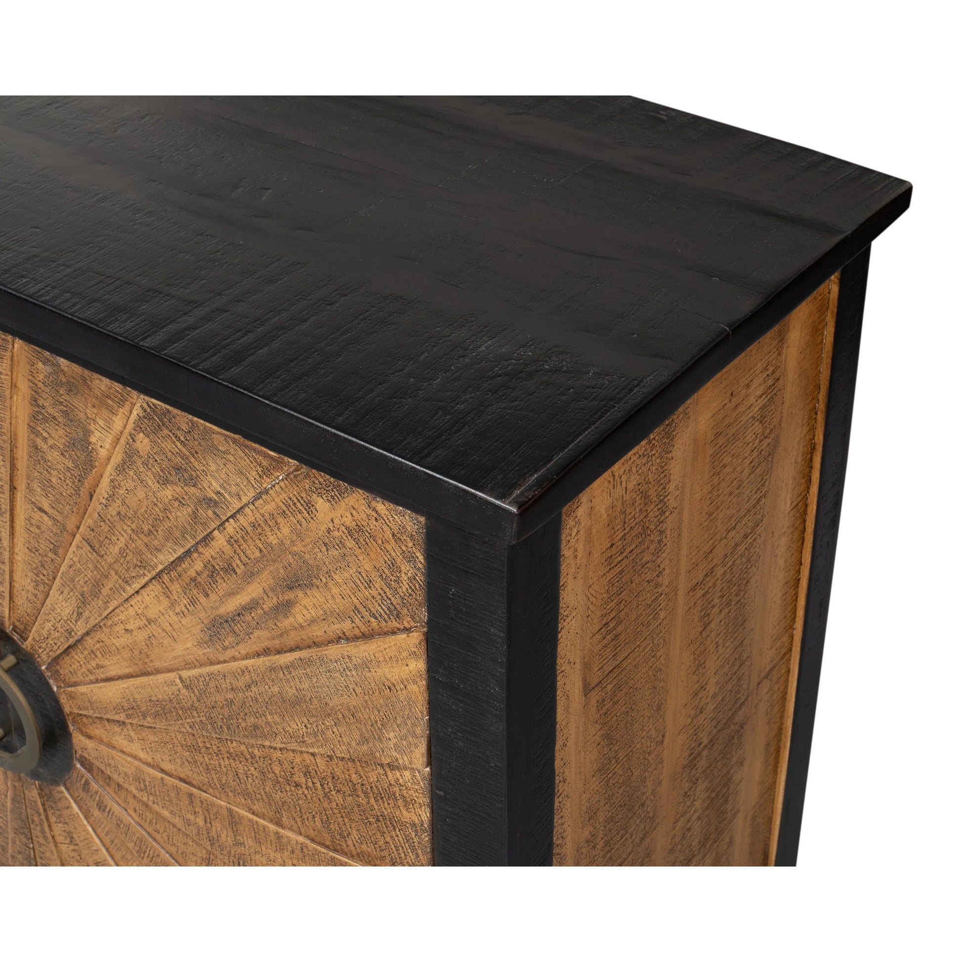 Centrum Two Door Sideboard by Sarreid Ltd. in brown. Made from mango wood in a traditional style.